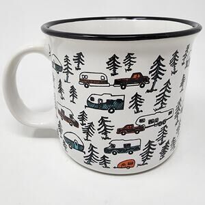 VanLife Camco Life is Better at The Campsite Ceramic Mug Sketch RV Camper Mug